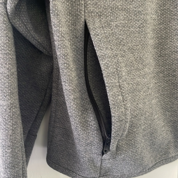 Adidas Women’s Small Gray D2M Full Zip Climalite Track Top Jacket Crop - Picture 5 of 8